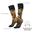thumbnail image 4 of Sigee Leopard Reading Tarot Cards for Socks for Men Women Socks Stocking Compression Socks, 4 of 6
