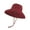 Wine red, variant on Sun Hats for Women, Wide Brim Waterproof Bucket Hat, Summer Beach Packable Ponytail Hat,UPF 50+ UV Protection