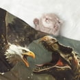 thumbnail image 2 of Pofeuu Dinosaur Bald Eagle Print Puppy Blanket,Dog Blankets,Pet Blanket Cozy Cat Blankets for Indoor Cats, Fuzzy Pet Blanket for Kitten Doggy Dog Blankets-Medium, 2 of 8