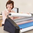 thumbnail image 2 of GBC EZLoad Blue End Cap Laminating Roll Film, Low Temp, Gloss, 12" x 100', 5 mil, 2 Pack (3000052EZ), 2 of 5