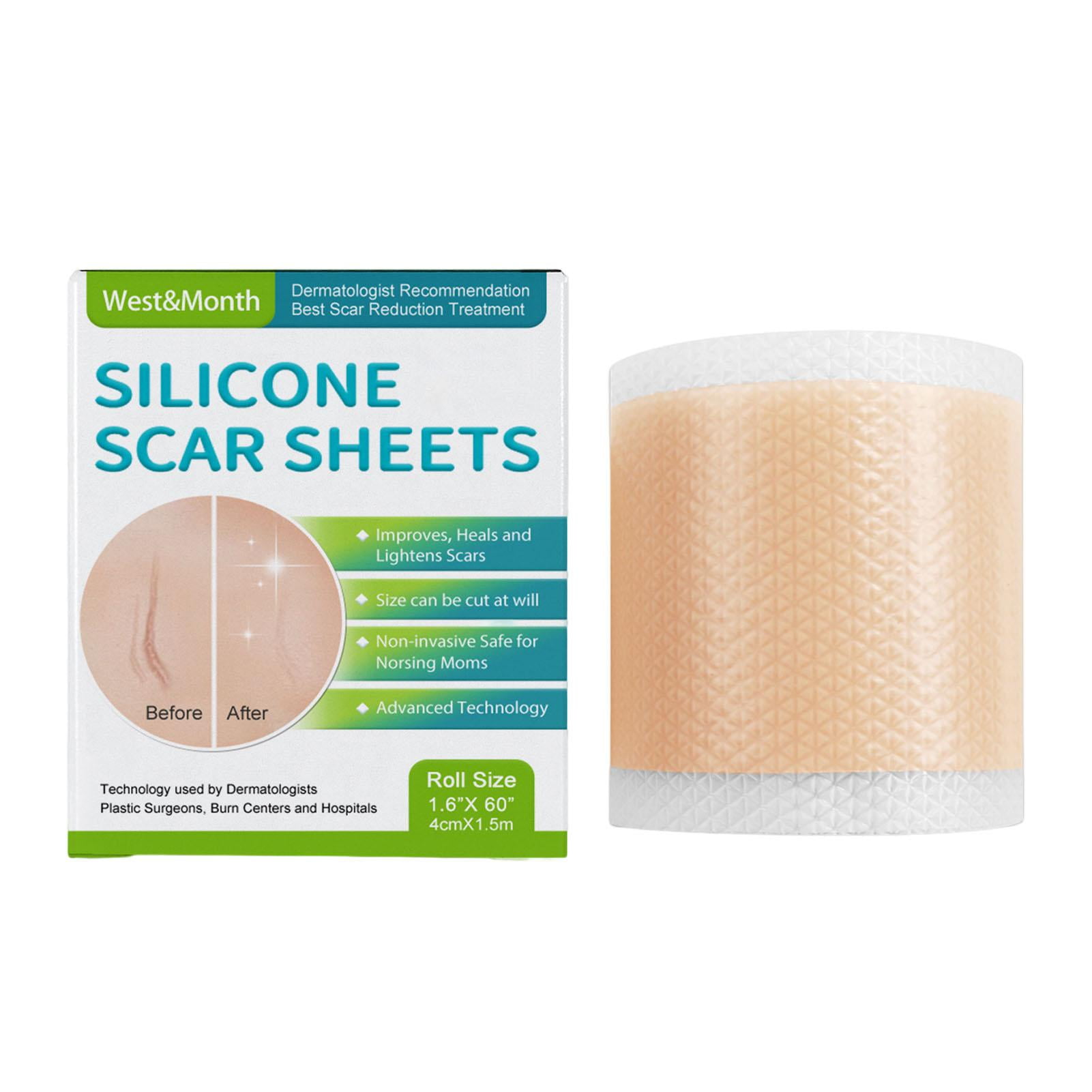 Silicone Scar Sheets 1.5m Self Adhesive Scar Tape Roll Washable Skinfriendly Silicone Gel