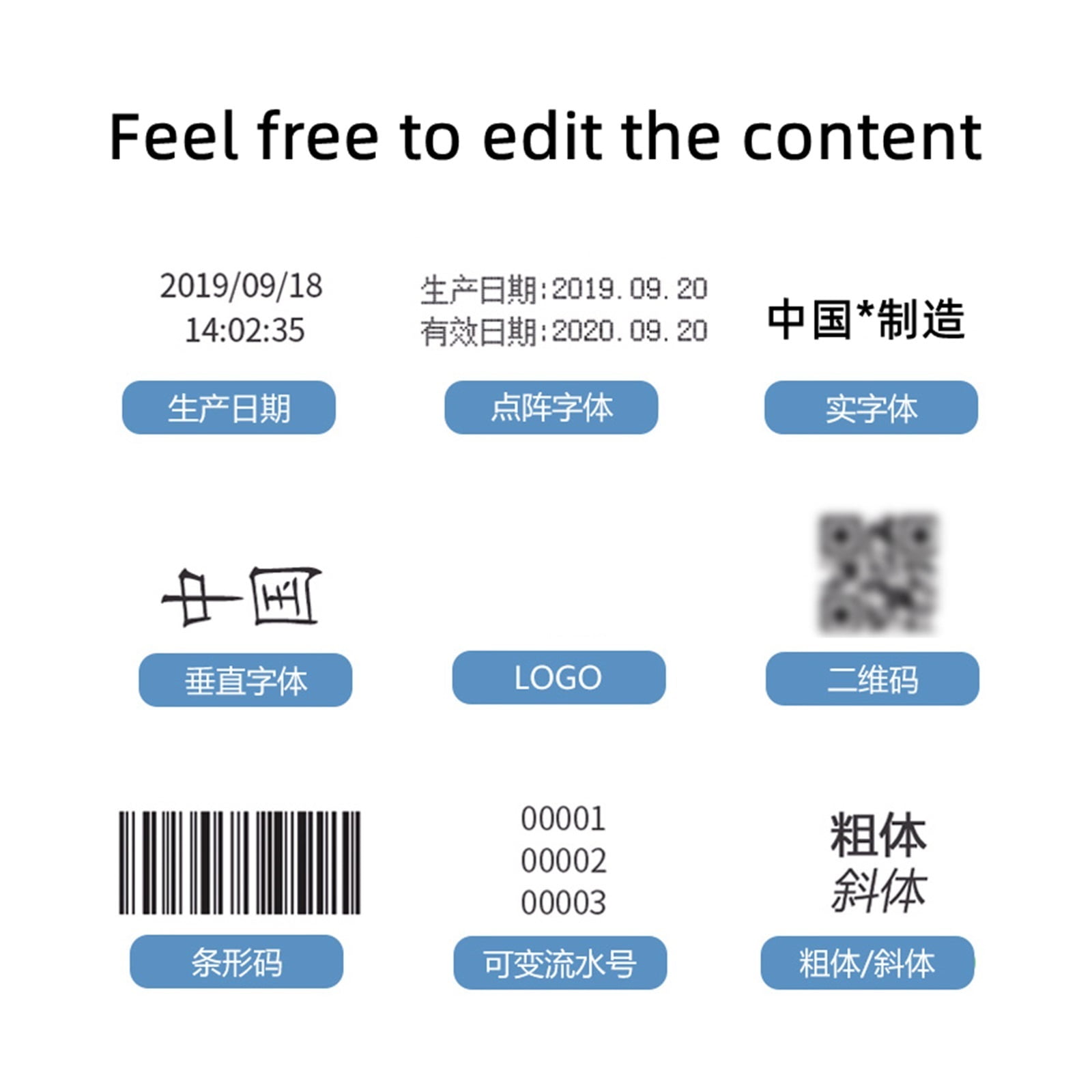 Handheld Inkjet Printer Industrial English Production Date Number Logo Expiry Date Label Plastic Carton 12.7mm Jet Printer ,Fast Printing