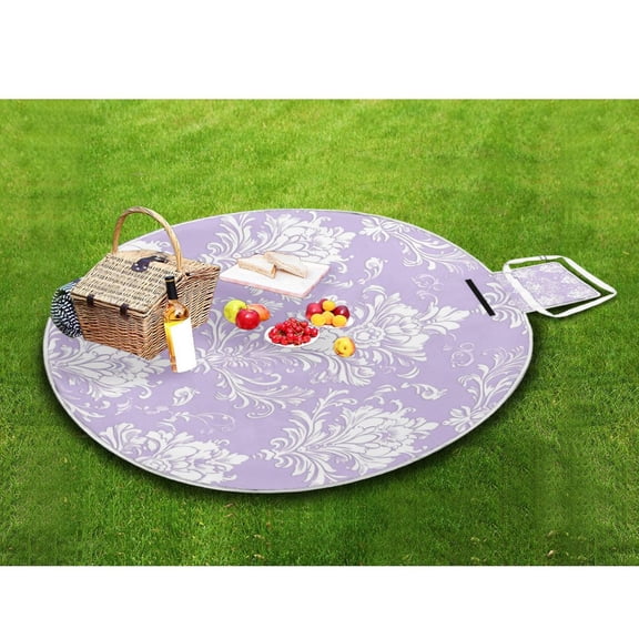 Picnic Blankets Teencool Beach Blanket Creatively Lavender Lace Patterns Pattern Outdoor Blanket for Travel