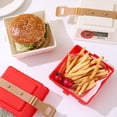thumbnail image 4 of YAOMOBB Hamburger Case Snap on Sandwich Box Large Capacity Food Grade Portable Container for Daily Use, 4 of 7