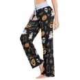 thumbnail image 3 of Pantalones de pijama Anyangquji Halloween Bat Ghost Pumpkin para mujer, 3 of 6