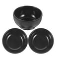 thumbnail image 2 of FONDOTIN Small Round Dipping Bowls Set of 3 Black Sauce and Seasoning Dishes for Kitchen and Dining, 2 of 6