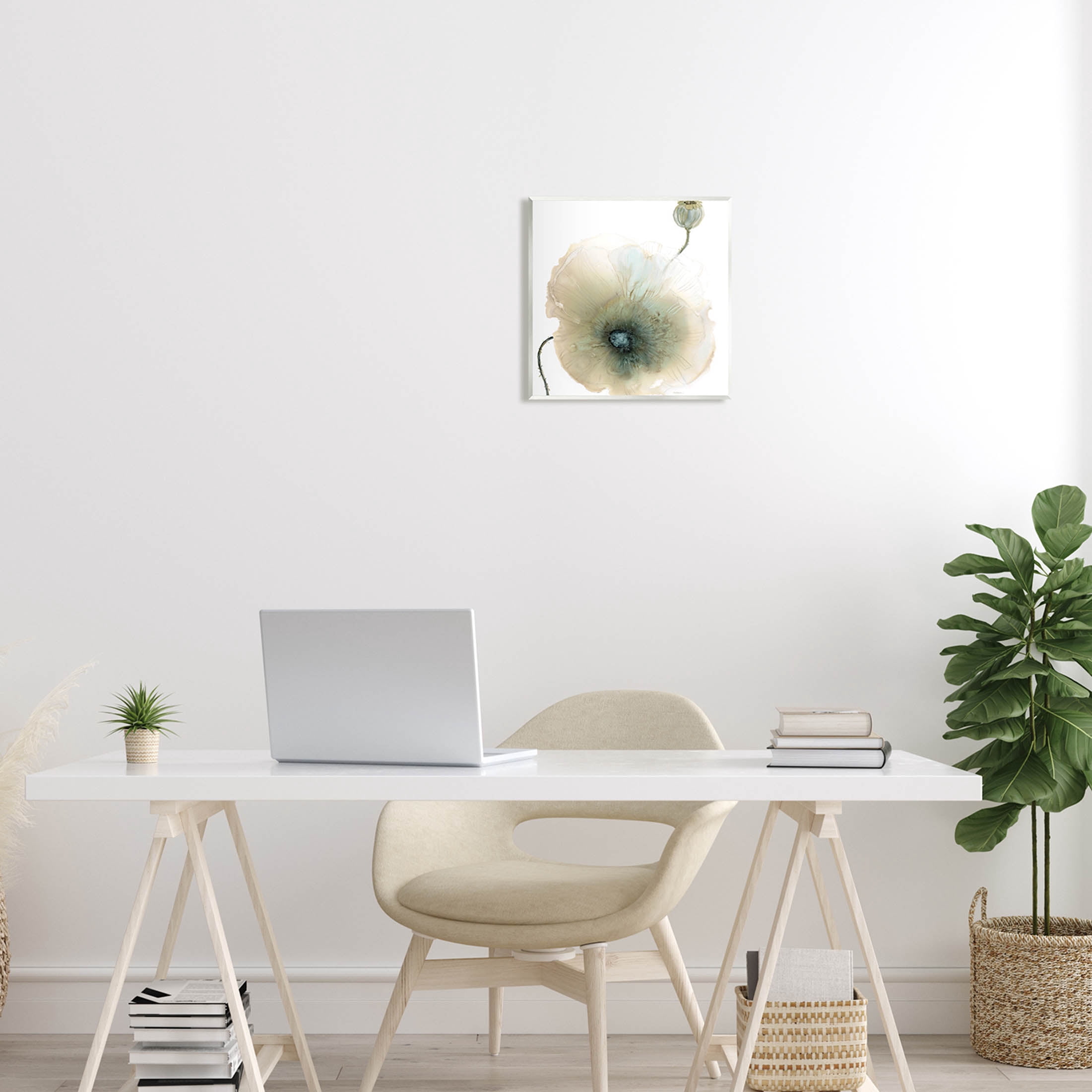 Stupell Industries Modern Poppy Flower Blossom Composition Graphic Art Unframed Art Print Wall Art, Design by Carol Robinson