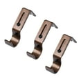 thumbnail image 4 of 3Pcs Drapery Curtain Rod Wall Bracket Holder For 25mm Rod Window Hardware Brown, 4 of 7