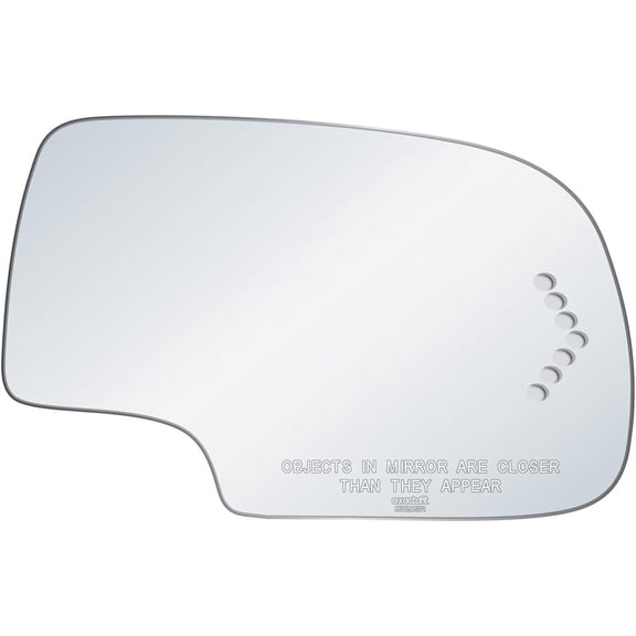 exactafit 8720SR Passenger Side Mirror Signal Glass Replacement Fits Escalade, Avalanche Silverado Sierra Suburban Tahoe, Yukon Right Hand 3m Adhesives