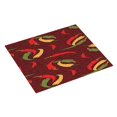 thumbnail image 2 of Vsdgher Hot Chili Print Dish Drying Mat, Kitchen Counter Mat, Dish Drying Pad for Dishes, Utensils, Pots and Pans,16" x 18", 2 of 8
