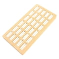 thumbnail image 4 of Mornei s Organizer Tray Jewelry Tray Solid Wood 30 Slots Ear Studs Organizer s Beech Beige, 4 of 9