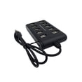thumbnail image 1 of Bearachild Hub USB 2,0 de oficina, interruptores individuales, ordenador portátil, adaptador eléctrico de USB-A, convertidor de 10 puertos, divisor de Videojuegos y accesorios, 1 of 6