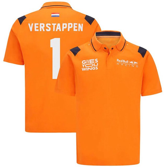 F1 Team Short Sleeve, Polo Shirt, Racing Suit, Cross-country Suit, Cycling Suit, Men's Polo Shirt-HAPDEN