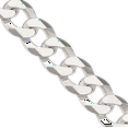 thumbnail image 2 of 925 Sterling Silver 8.5mm Curb Link Chain Necklace, 2 of 4