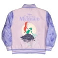 thumbnail image 2 of Disney Princess Little Mermaid Zip Up Bomber Jacket for Girls, Kids Bomber Jacket (Size 4-16), 2 of 5