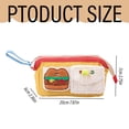 thumbnail image 3 of Cute Burger Large Capacity Pen Case Pencil Case, Pencil Pouch, Pencil Case Aesthetic Aesthetic Supply for Girls Adults Cute School Supplies for Craft Hobby Art Supplies Journaling Stationery Sticker, 3 of 6