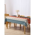 thumbnail image 3 of Modern Bohemian Rectangle Tablecloth, Colorful Minimalist Abstract Paisley Boho Waterproof & StainResistant Tablecloth, Washable Oil-proof Table Cover for Dining/Party/Wedding/Buffet 54x108 In, 3 of 9