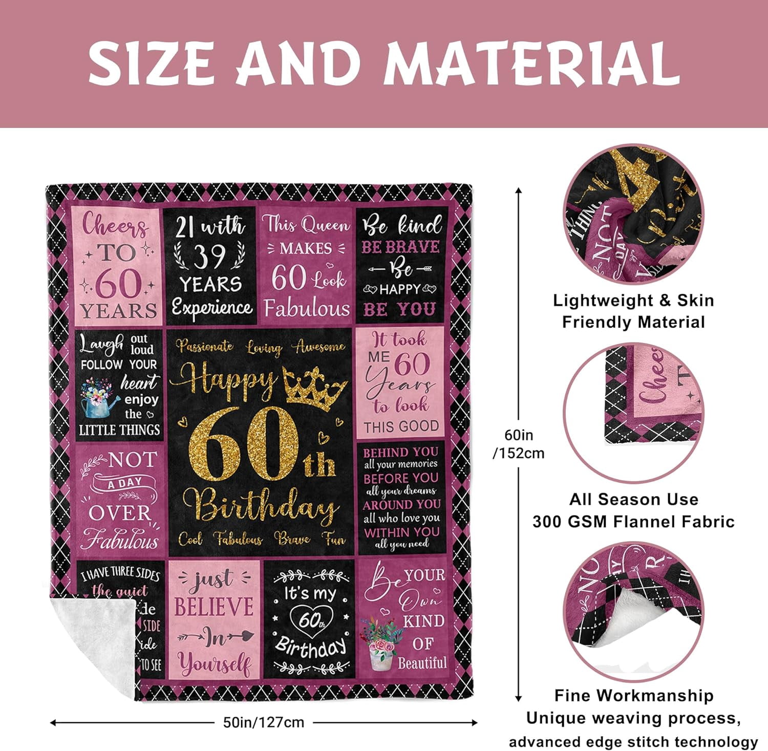 50''''x60''''"X60"