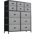 thumbnail image 1 of REAHOME Commode Organisateur de Rangement pour Chambre à Coucher à 12 Tiroirs en Acier, Light Grey, 1 of 7