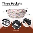 thumbnail image 4 of Naloa Cute Flamingo Print Running Belts for Men Women,Running Fanny Pack with 2-Zipper Pockets,Waterproof Waist Pack for Travel Hiking Running Outdoor Sports, 4 of 8