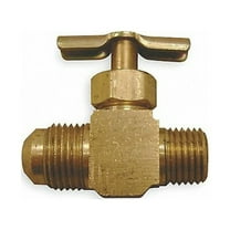 Weatherhead Needle Valve, Straight, Brass, 1/8 x 1/4In 530