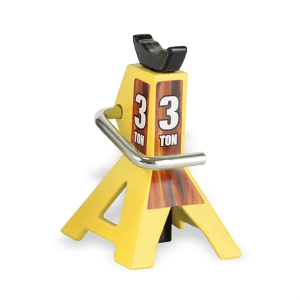 Simulación de metal Soporte de stand Control remoto 1:10 Crawler Truck Camión Escalada Vehículo Ajustable Altura Ajuste Asalto Aplicación Accesorios Amarillo Kearding FN001147-05