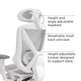 thumbnail image 2 of Union & Scale FlexFit Dexley Mesh Task Chair Gray (UN61365), 2 of 9