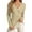 Beige, variant on Women's V-Neck Twist Knot Long Sleeve Ribbed Knit Pullover Sweater – Slim Fit, Lightweight, Solid Color for Casual Everyday Wear