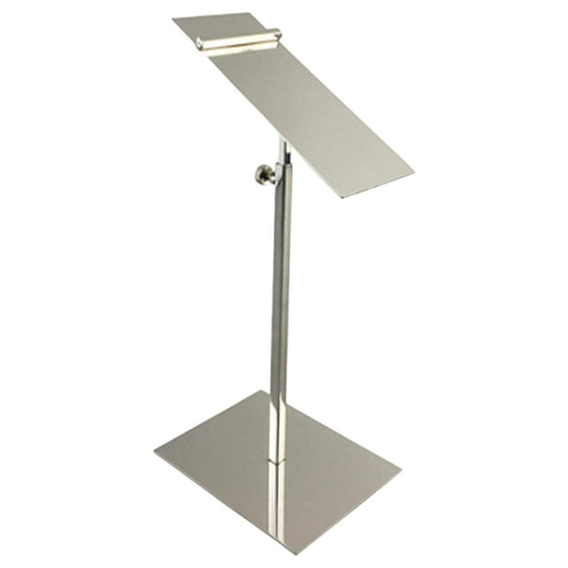 Estante de exhibición de de material acero inoxidable Soportes Soporte de carga fuerte Exhibidor antideslizante moderno y duradero para Zapaterías de Estante alto espejo perfecl Soportes de exhibición de zapatos