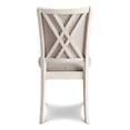 thumbnail image 4 of New Classic Furniture Amy Solid Wood Dining Chairs in Bisque Brown (Set of 2), 4 of 5