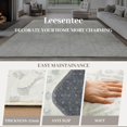 thumbnail image 3 of shiyou-Area Rugs Moroccan Geometric Stripe Rug for Living Room Bedroom Floor Mat Washable Rug Soft Non-Slip Carpet Indoor Rugs Home Decor (Cream/Light Grey White, 2' 7" x 3' 11" Rectangular), 3 of 4