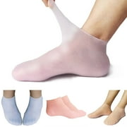 shenmeida 1 Pair Silicone Socks Socks Foot Anti cracking Protector Foot Care Tool Prevention Socks for Dry Feet Ankles Cracked Heel Repair Foot Socks