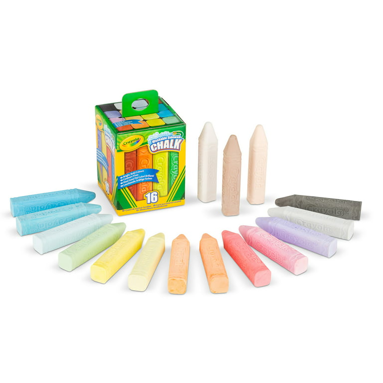 Crayola Sidewalk Chalk 36 Pack Washable Includes 6 Vivid Tropical Colors New