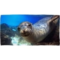 thumbnail image 5 of Face Towel Hand Cloth Terry Towels Washcloth Sea Lion Swimming Bath Decor,Kitchen Soft,Quick Dry 30 X 15&nbsp;inch, 5 of 5