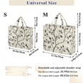 thumbnail image 2 of FORMRS Womens Corduroy Tote Bag Crossbody Shoulder Handbag with Pocket, Leaves Pattern, 2 of 7