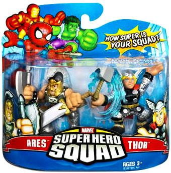 Hasbro Marvel Superhero Squad Series 8 Mini 3 in Figure 2pack Thor Ares for sale online 