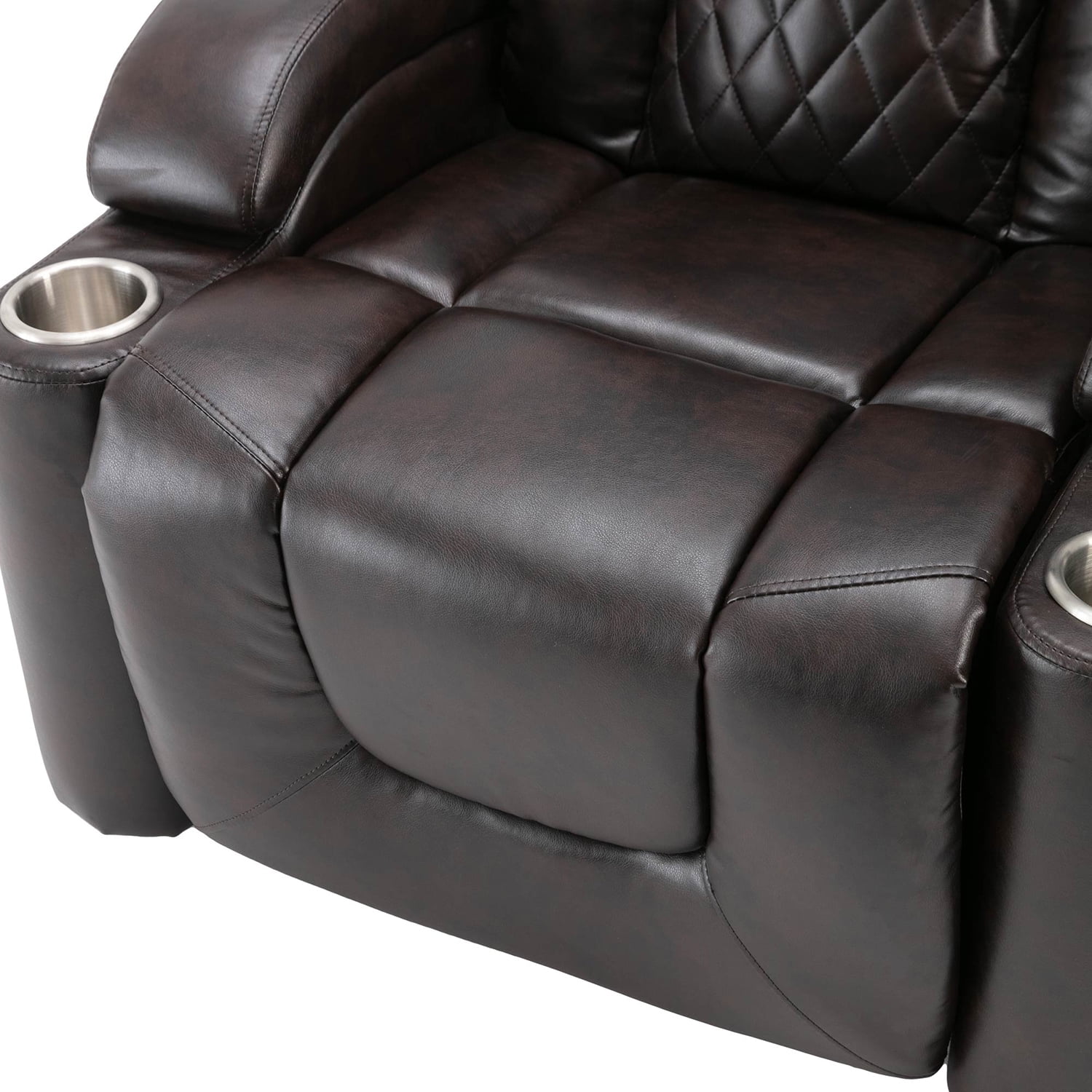 Kadyn Power Motion Recliner, Power Lift Chair with USB Charge Port and Cup Holder, PU Lounge Chair for Living Room, Brown Kadyn Power Motion Recliner, Power Lift Chair with USB Charge Port and Cup Holder, PU Lounge Chair for Living Room, Brown