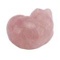 thumbnail image 2 of NFTIGB Crystal Sleeping Cat Stone 1.42 inches / 3.6 cm Cute Statue Office Desk Decoration Pink, 2 of 5