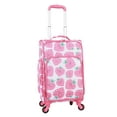 thumbnail image 4 of CRCKT Kids Girl 21" Softside Carry-on Luggage  With 360 Spinner Wheels- Heartberry Smile, Red and Pink, 4 of 10