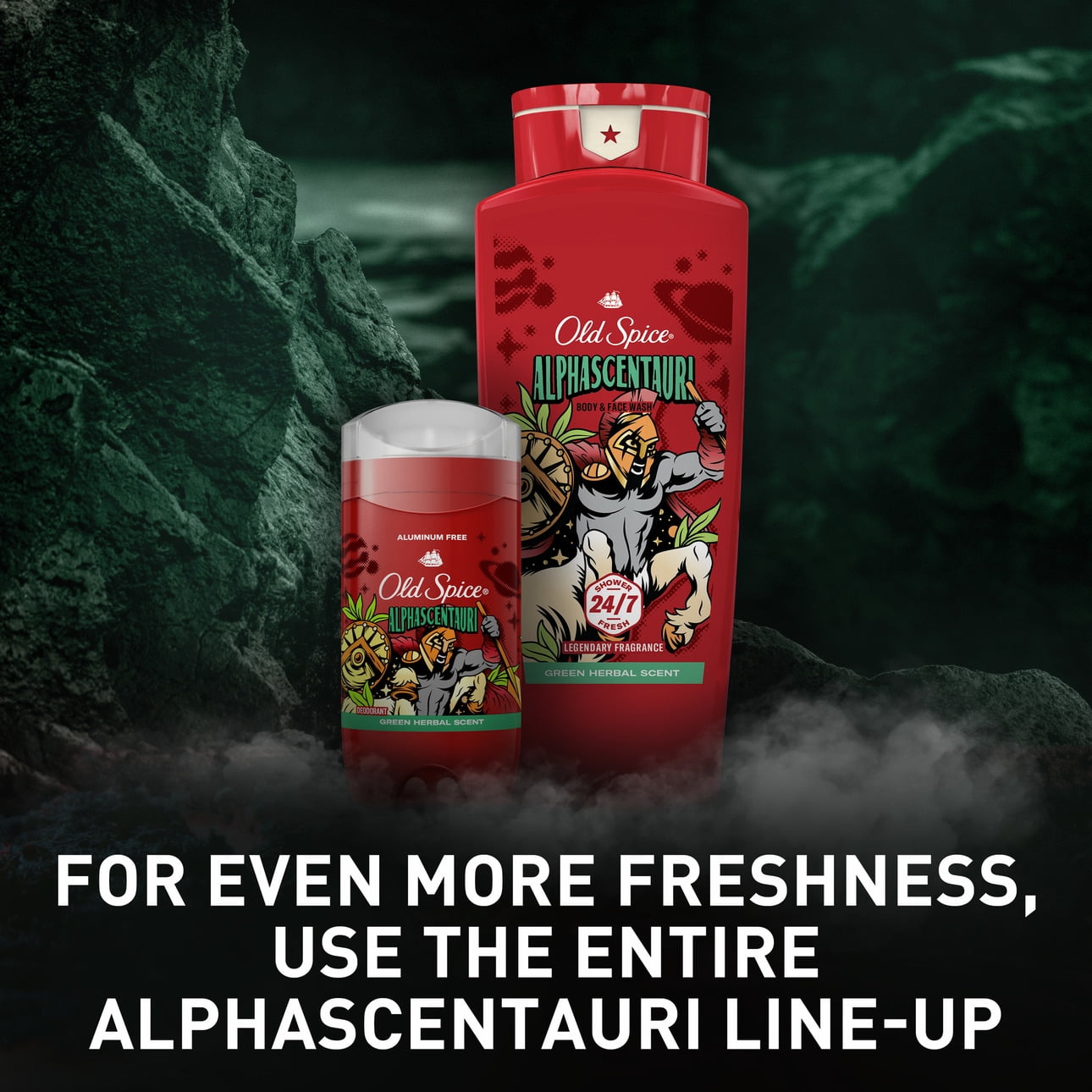 Old Spice Body Wash for Men, AlphaScentauri, Long Lasting Lather, 24 oz