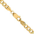 thumbnail image 3 of 14K Solid Yellow Gold 4.75mm Figaro Link Chain Necklace, 3 of 4
