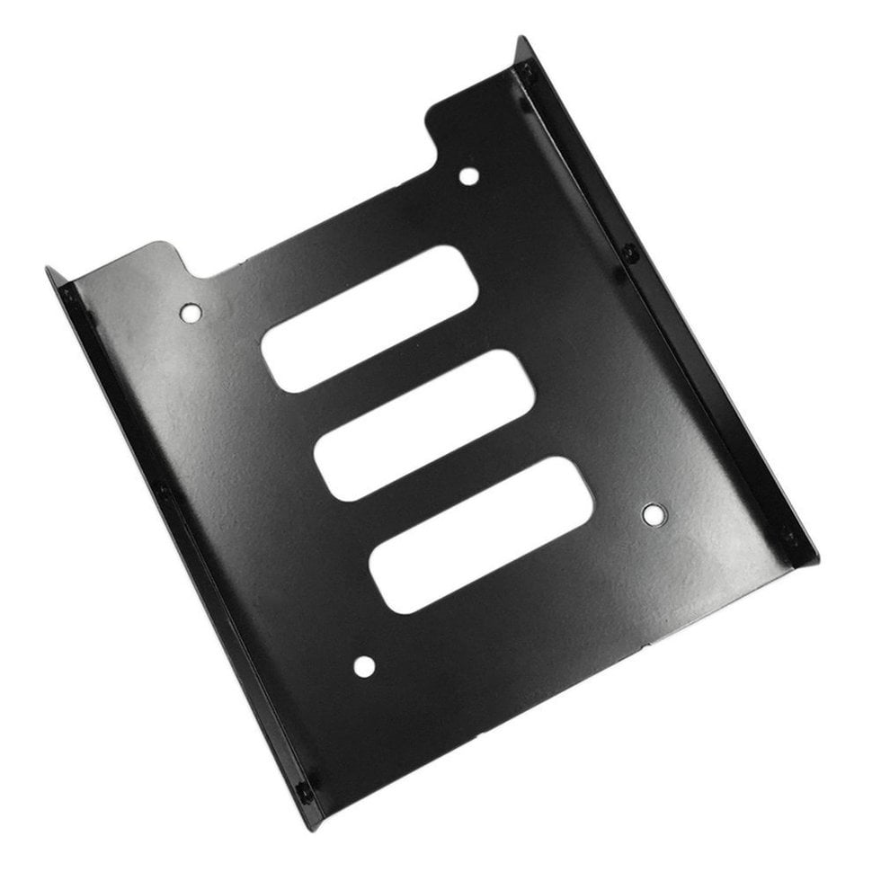 2.5 to 3.5 SSD to HDD Metal Adapter Mounting Bracket Hard Drive Holder Black