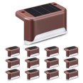 thumbnail image 1 of Amdohai 12 Pack Solar Deck Lights Outdoor Solar Step Lights Waterproof Led Solar lights for Outdoor Stairs, Step , Fence, Yard, Patio, and Pathway(Warm White), 1 of 7