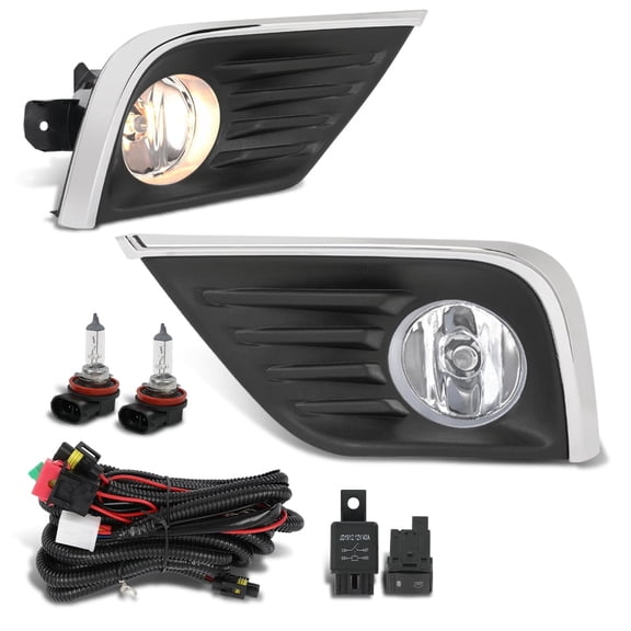 Front Bumper Fog Lights Lamps Assembly L R Fit For 2016-2018 Nissan Altima 4Dr