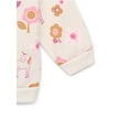 thumbnail image 3 of Garanimals Baby Girls Printed Fleece Sweatshirt with Long Sleeves, Sizes 6-24 Months, 3 of 3