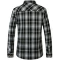 thumbnail image 2 of SSLR Flannel Shirt for Men Long Sleeve Button Down Shirt Plaid Casual Jacket, 2 of 6