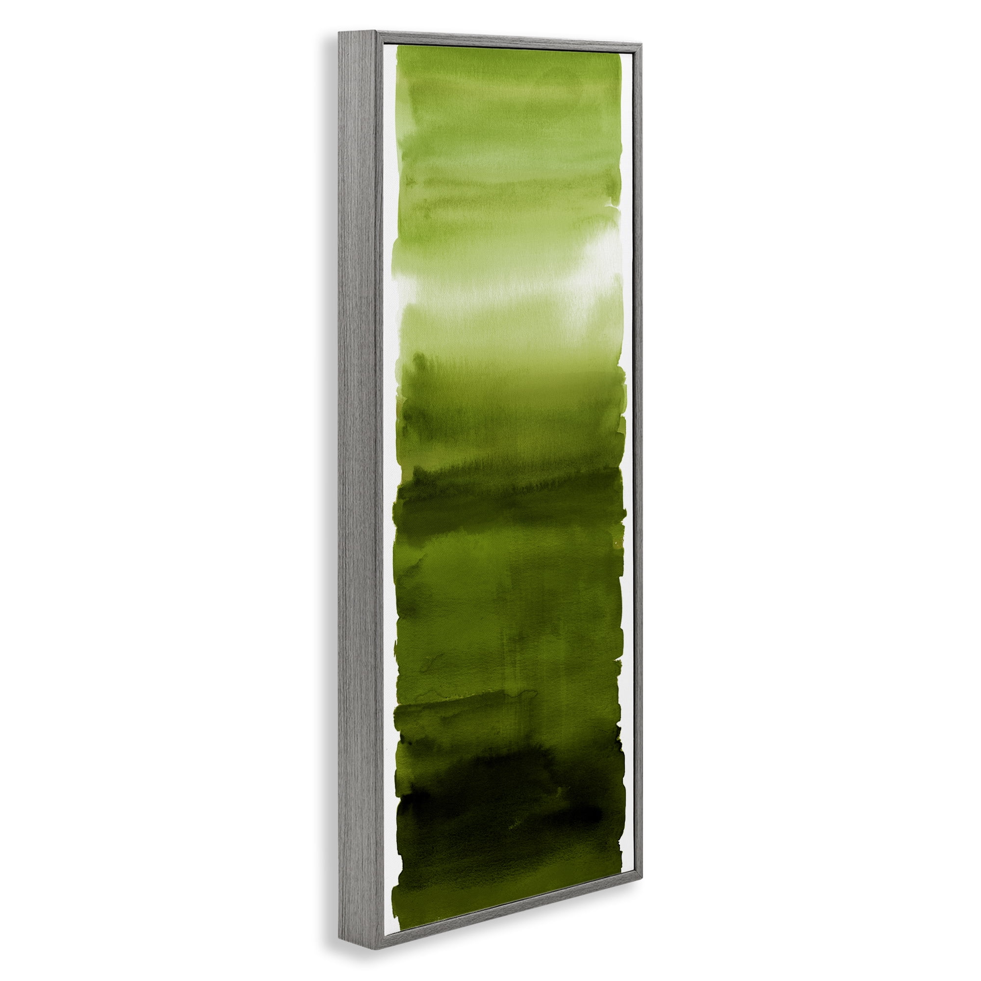 Stupell Industries Green Blend Gradient Gray Framed Giclee Art, design by Allie Corbin