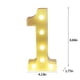 thumbnail image 2 of Xihbxyly Luces Led con Letras, Diseño de Alfabeto y Números Blancos, Funciona con Pilas, Luz Blanca Cálida, Decoración para Fiestas y Eventos, Fiestas y Cumpleaños, Fácil de Colgar En La Pared, Tamañ, 2 of 2