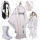 thumbnail image 2 of Disfraz de cosplay de Xie Lian, disfraz de anime Tian Guan Ci Fu, pelucas Xielian, sombrero de bambú, zapatos, accesorios, traje de anime Han Fu blanco para Halloween, 2 of 5