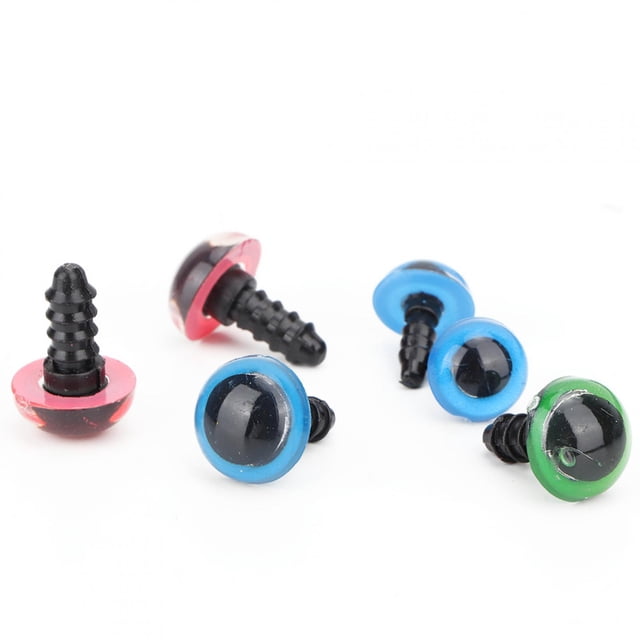 Botón de ojos de juguete para hacer uno mismo, 50 piezas/juego de botones de ojos de juguete de resina, botones de ojos de juguete de peluche, optimizados para la excelencia